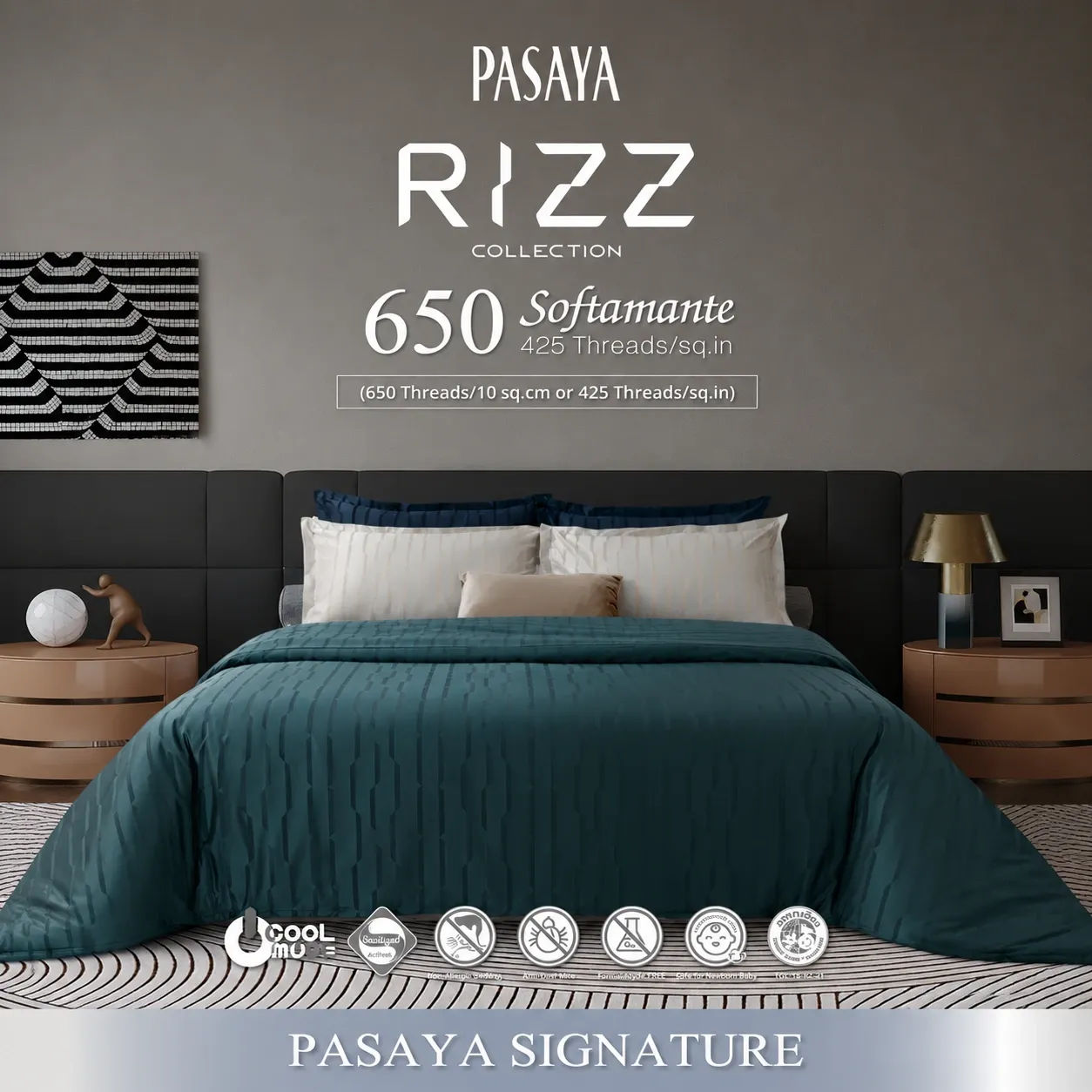 [98427] Bộ Ga Trải Giường – Extra King Pasaya BED SHEET SET – EXTRA KING 650TC