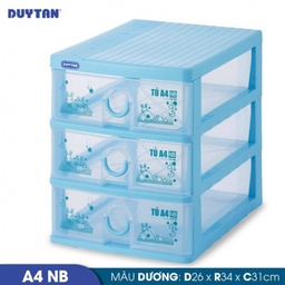 [16500] Tủ A4 nắp bằng Duy Tân 343/3 3 ngăn dương nhạt