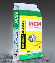 [16602] Keo dán gạch Vicin VC04 dán gạch đá và chống thấm ghi 20kg/bao