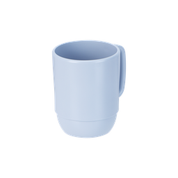 [16631] Cốc nước Inochi cao Amori 350ml xanh nhạt