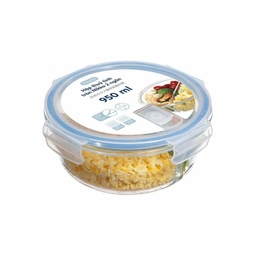 [16669] Hộp thủy tinh Inochi tròn Nikko 950ml 2 ngăn