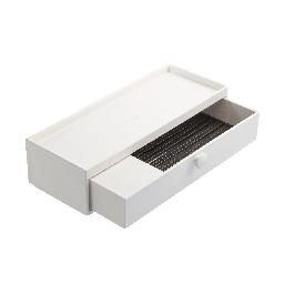 [16680] Hộp đựng đũa Inochi Yoko trắng loại nằm