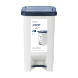 [16796] Thùng rác đạp Inochi chữ nhật Hiro 20L