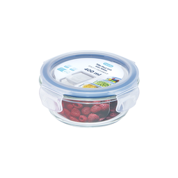 [16807] Hộp thuỷ tinh Inochi tròn Nikko 400 ml