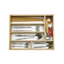 [16836] Khay muỗng nĩa Gỗ Đức Thành 23031 6 ngăn