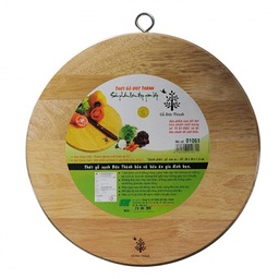 [16859] Thớt Đức Thành 01061 tròn khoen 300 gỗ tự nhiên