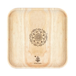 [16872] Đĩa Gỗ Đức Thành 23141 vuông lớn