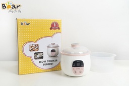 [16939] Nồi nấu chậm Bear Sube001 0.8L hồng