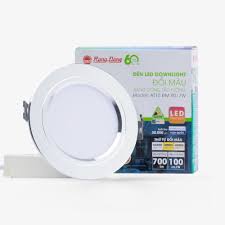 [21317] Đèn LED âm trần Rạng Đông AT10 90/7W đổi màu viền bạc
