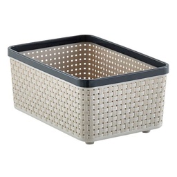 [21483] Rổ đựng đồ DKW HH-1090 S ghi GR31T 18.2x26.2xH11.8cm nhựa