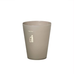 [21497] Thùng rác DKW HH-204P 9L ghi GR23 Dia24.5xH29.6cm nhựa