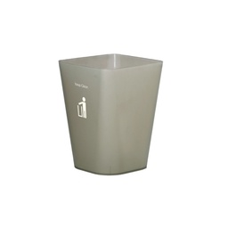 [21503] Thùng rác DKW HH-224P 11L vuông ghi GR23 23x23xH30cm nhựa