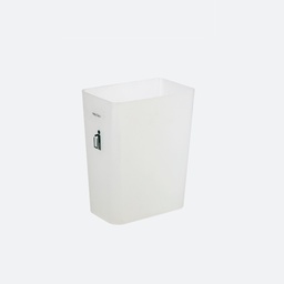[21504] Thùng rác DKW HH-226P 9L chữ nhật trắng NA01 15.5x24xH30cm nhựa