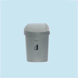 [21523] Thùng rác nắp lật DKW HH-208P 9L ghi sẫm GR11C 18x24.5xH37cm nhựa