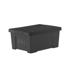 [21538] Thùng nhựa đựng đồ đa năng DKW HH-707 12.8L ghi sẫm GR08 28.6x38.5xH17.2cm nhựa