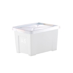 [21539] Thùng nhựa đựng đồ đa năng DKW HH-708 6.4L trắng NA01 19.2x28.6xH17.2cm nhựa