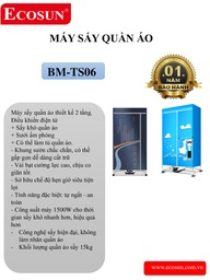 [39815] Tủ sấy quần áo Ecosun BM-TS06 1500W