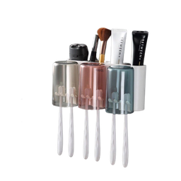 [56190] Hộp treo bàn chải kèm 3 cốc Ecoco E1925