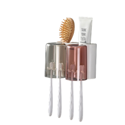 [56193] Hộp treo bàn chải kèm 2 cốc Ecoco E1924